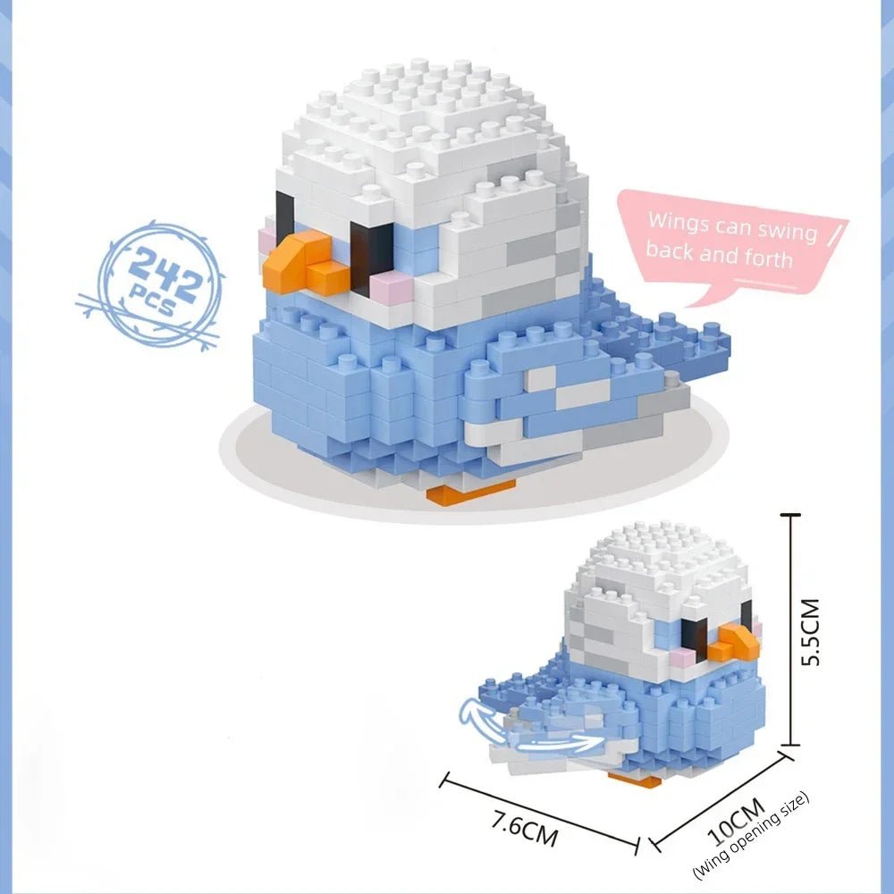 BUILT Colorful Parrot Micro Mini Building Blocks – Educational DIY Toy - Onlytenbucks.com