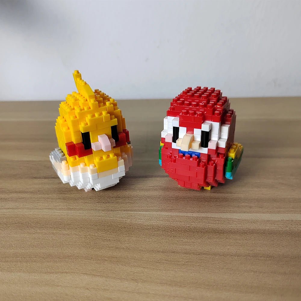 BUILT Colorful Parrot Micro Mini Building Blocks – Educational DIY Toy - Onlytenbucks.com