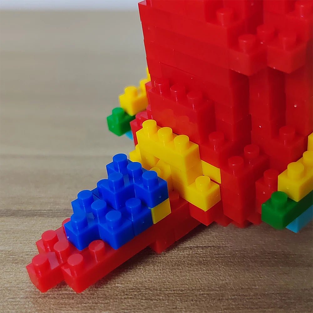 BUILT Colorful Parrot Micro Mini Building Blocks – Educational DIY Toy - Onlytenbucks.com