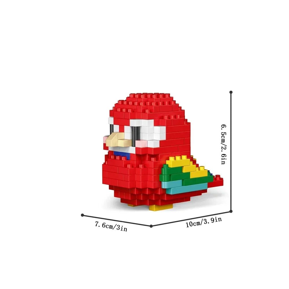 BUILT Colorful Parrot Micro Mini Building Blocks – Educational DIY Toy - Onlytenbucks.com
