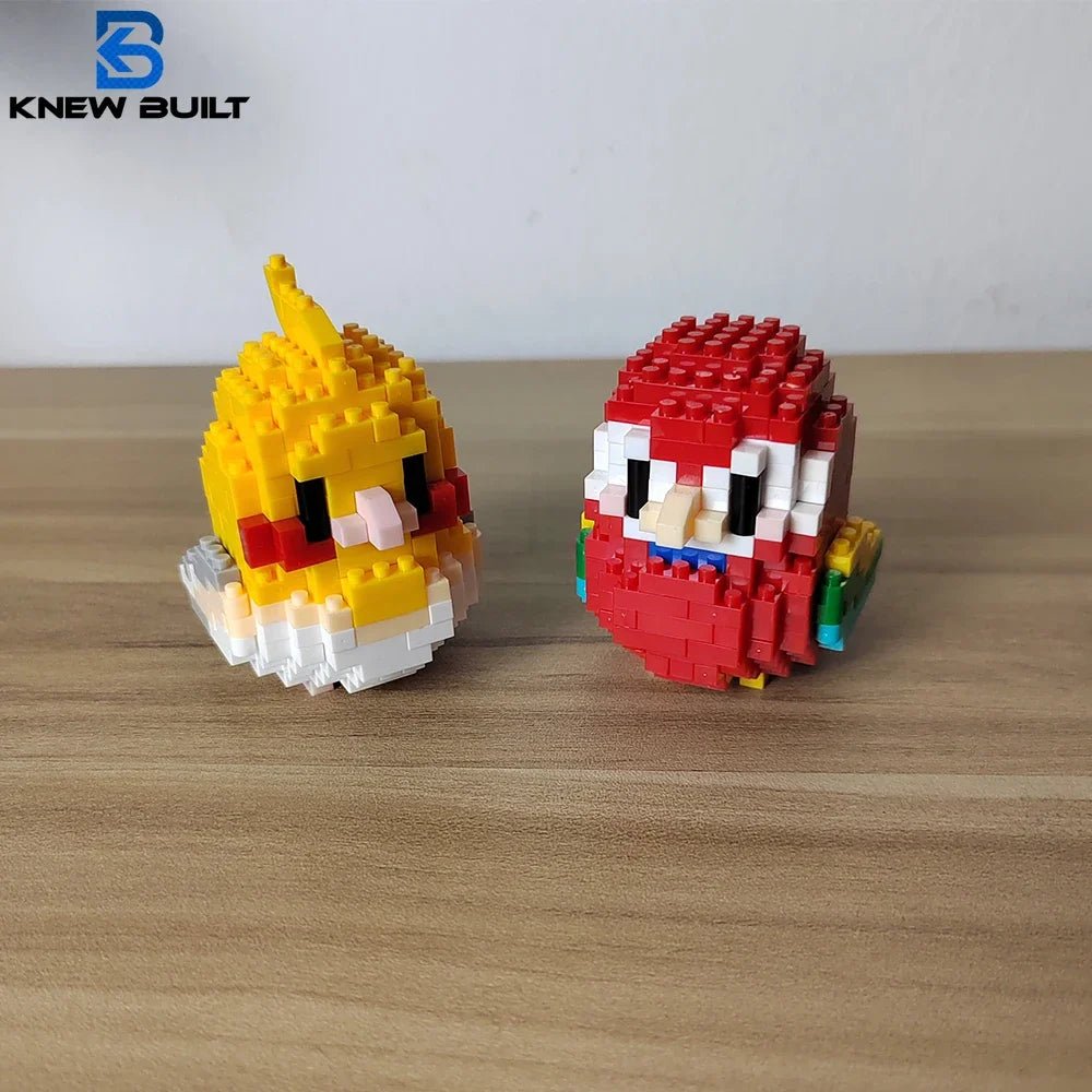 BUILT Colorful Parrot Micro Mini Building Blocks – Educational DIY Toy - Onlytenbucks.com