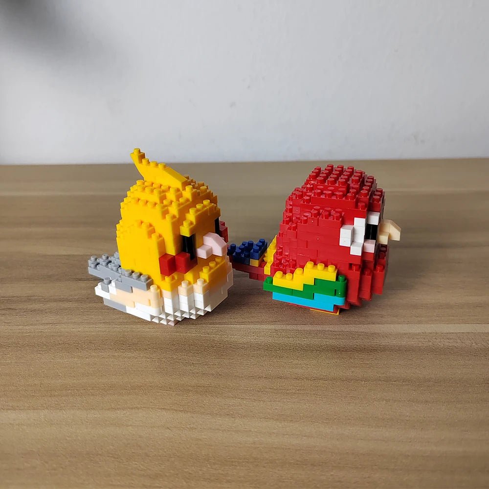 BUILT Colorful Parrot Micro Mini Building Blocks – Educational DIY Toy - Onlytenbucks.com
