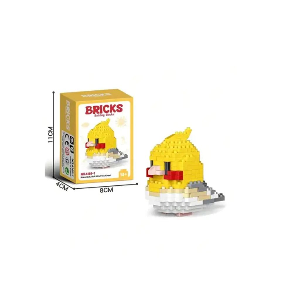 BUILT Colorful Parrot Micro Mini Building Blocks – Educational DIY Toy - Onlytenbucks.com