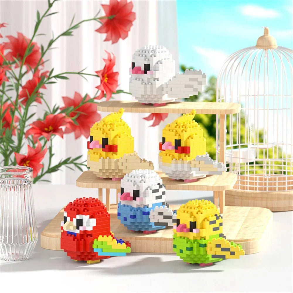 BUILT Colorful Parrot Micro Mini Building Blocks – Educational DIY Toy - Onlytenbucks.com