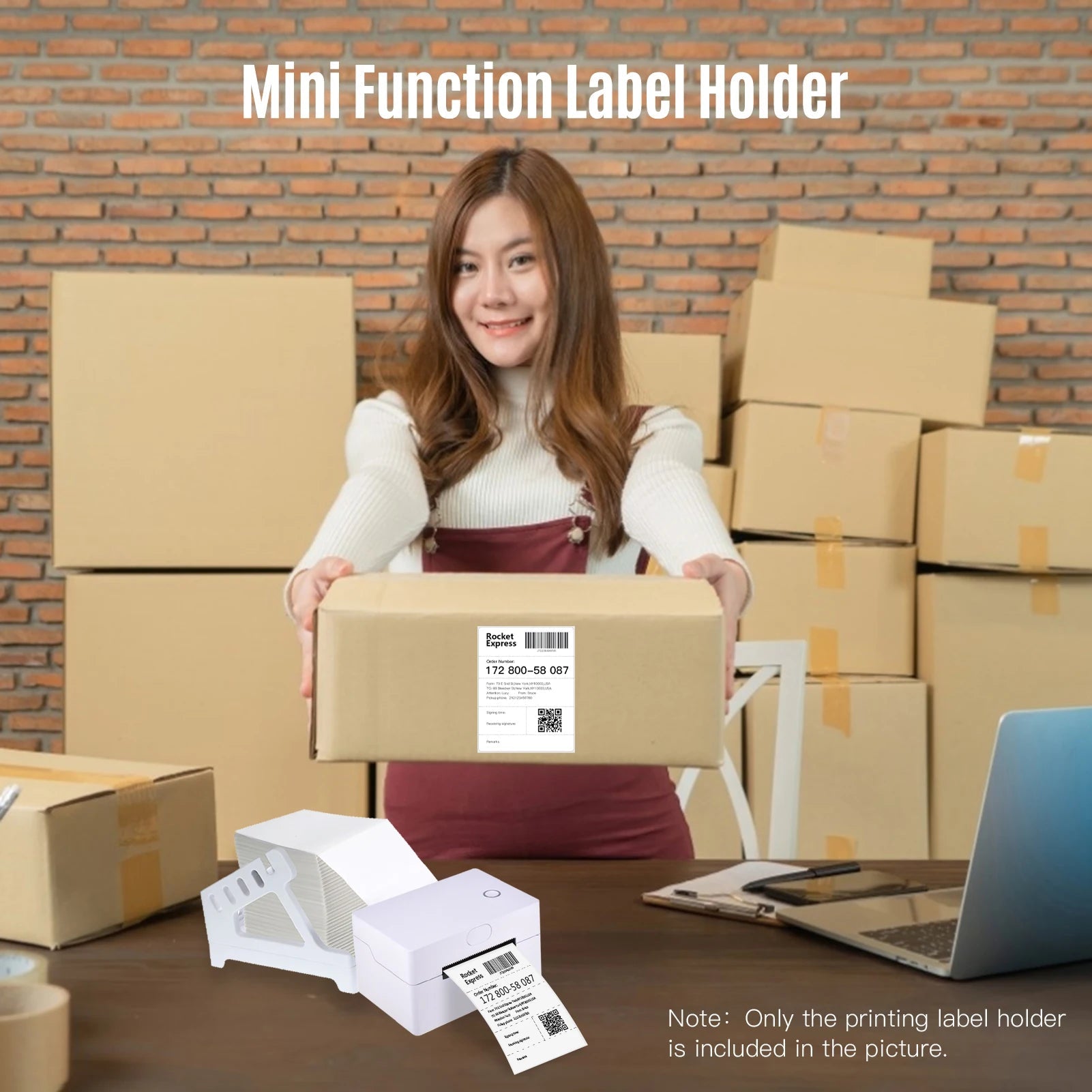 Label Holder 4x6 Roll and Fanfold Labels for Desktop Thermal Printers - Onlytenbucks.com