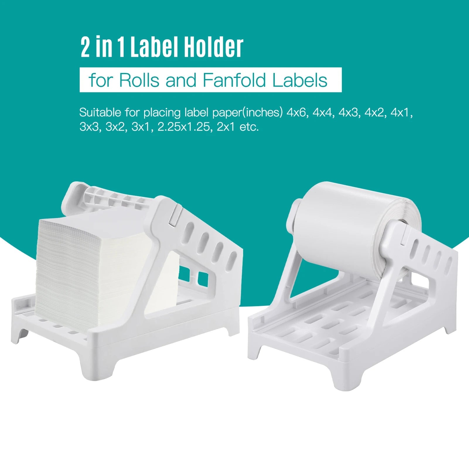 Label Holder 4x6 Roll and Fanfold Labels for Desktop Thermal Printers - Onlytenbucks.com