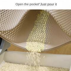 Large Cat Litter Mat – Double Layer Waterproof Honeycomb Design - Onlytenbucks.com