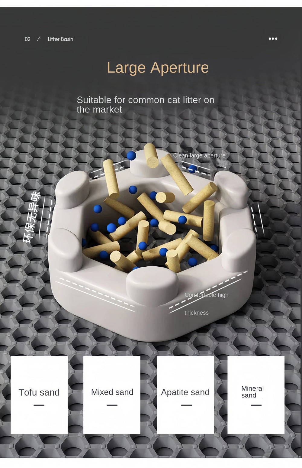 Large Cat Litter Mat – Double Layer Waterproof Honeycomb Design - Onlytenbucks.com