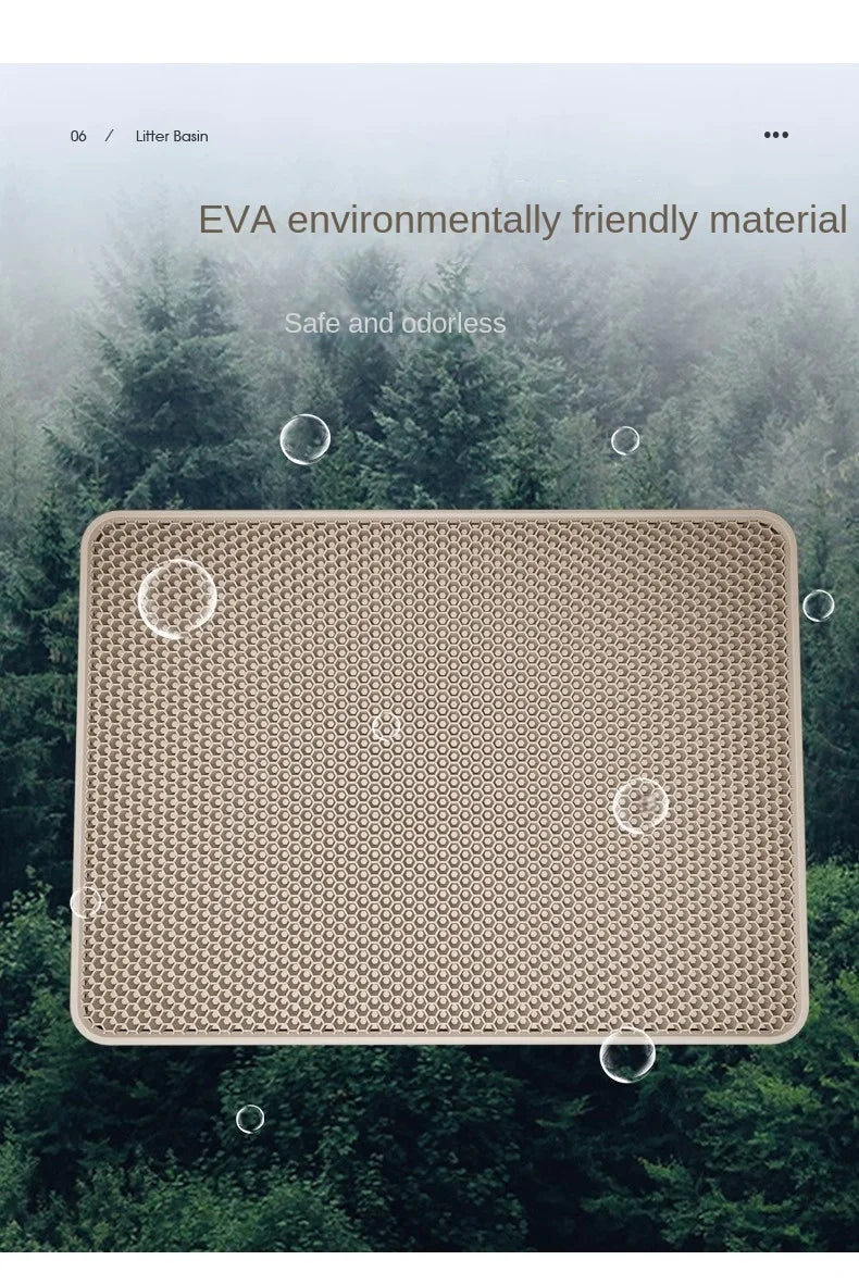 Large Cat Litter Mat – Double Layer Waterproof Honeycomb Design - Onlytenbucks.com