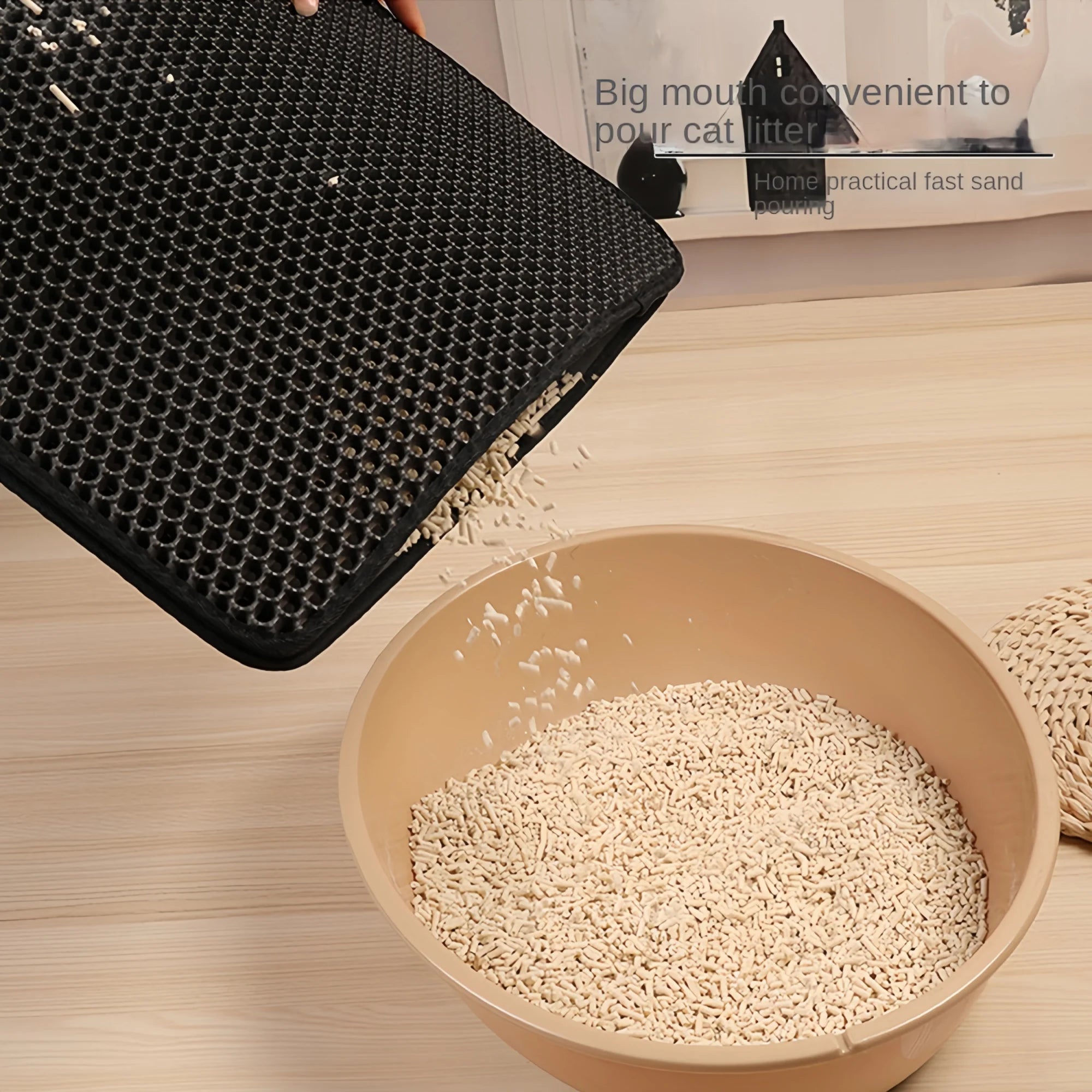 Large Cat Litter Mat – Double Layer Waterproof Honeycomb Design - Onlytenbucks.com
