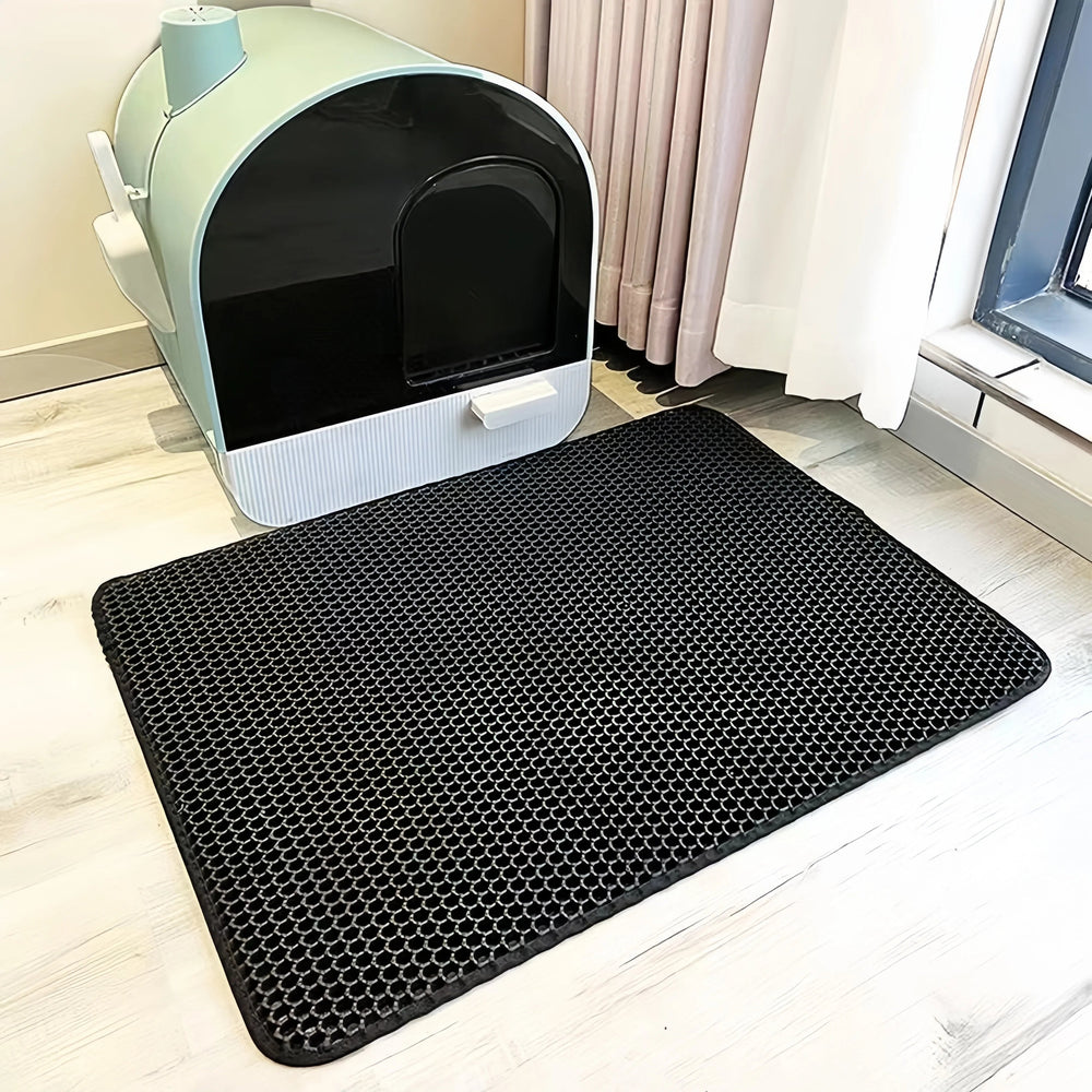 Large Cat Litter Mat – Double Layer Waterproof Honeycomb Design - Onlytenbucks.com