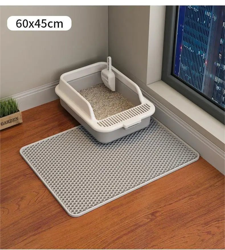 Large Cat Litter Mat – Double Layer Waterproof Honeycomb Design - Onlytenbucks.com