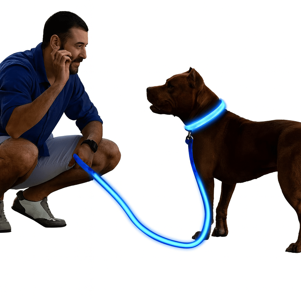 LED Glowing Dog Collar – Adjustable Rechargeable Luminous Night Safety Collar - Onlytenbucks.com