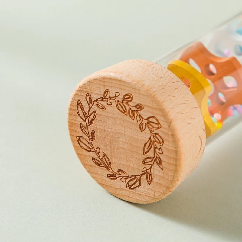 Let's Make Montessori Rain Stick Rattle – Colorful Wooden Sensory Toy - Onlytenbucks.com