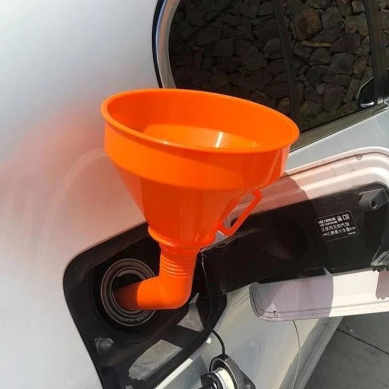 Long Mouth Refueling Funnel with Filter – Car and Motorcycle Engine Oil Filling Tool - Onlytenbucks.com