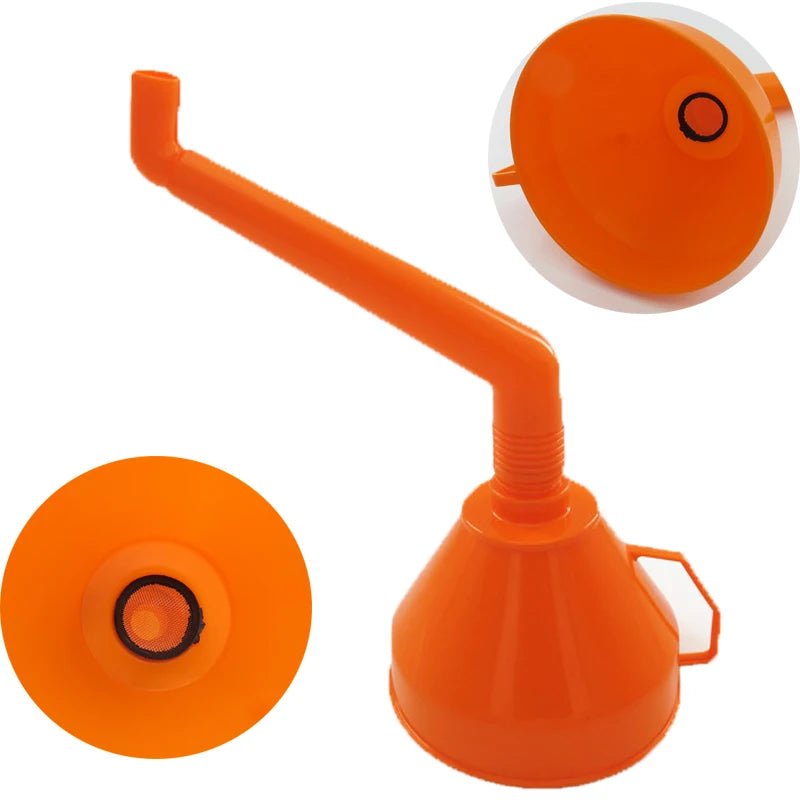 Long Mouth Refueling Funnel with Filter – Car and Motorcycle Engine Oil Filling Tool - Onlytenbucks.com