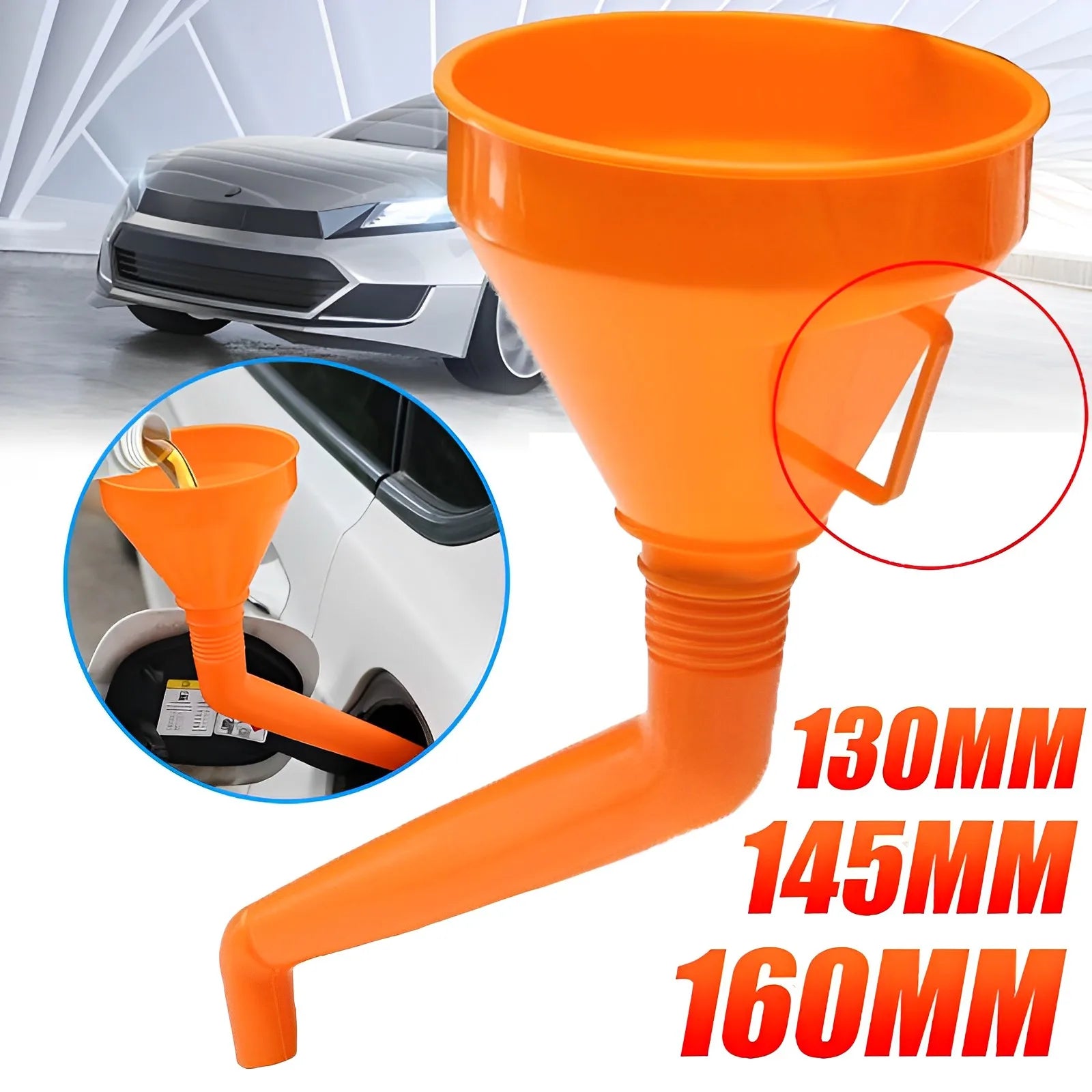 Long Mouth Refueling Funnel with Filter – Car and Motorcycle Engine Oil Filling Tool - Onlytenbucks.com