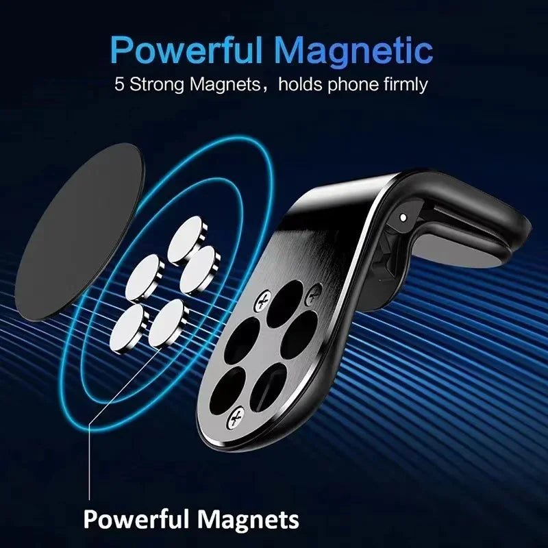 Magnetic Car Phone Holder Metal Stand - Onlytenbucks.com