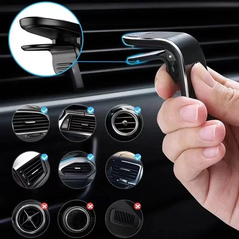 Magnetic Car Phone Holder Metal Stand - Onlytenbucks.com