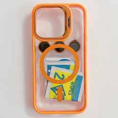 Magnetic Shockproof Transparent Phone Case with Stand Glass Lens Protection - Onlytenbucks.com