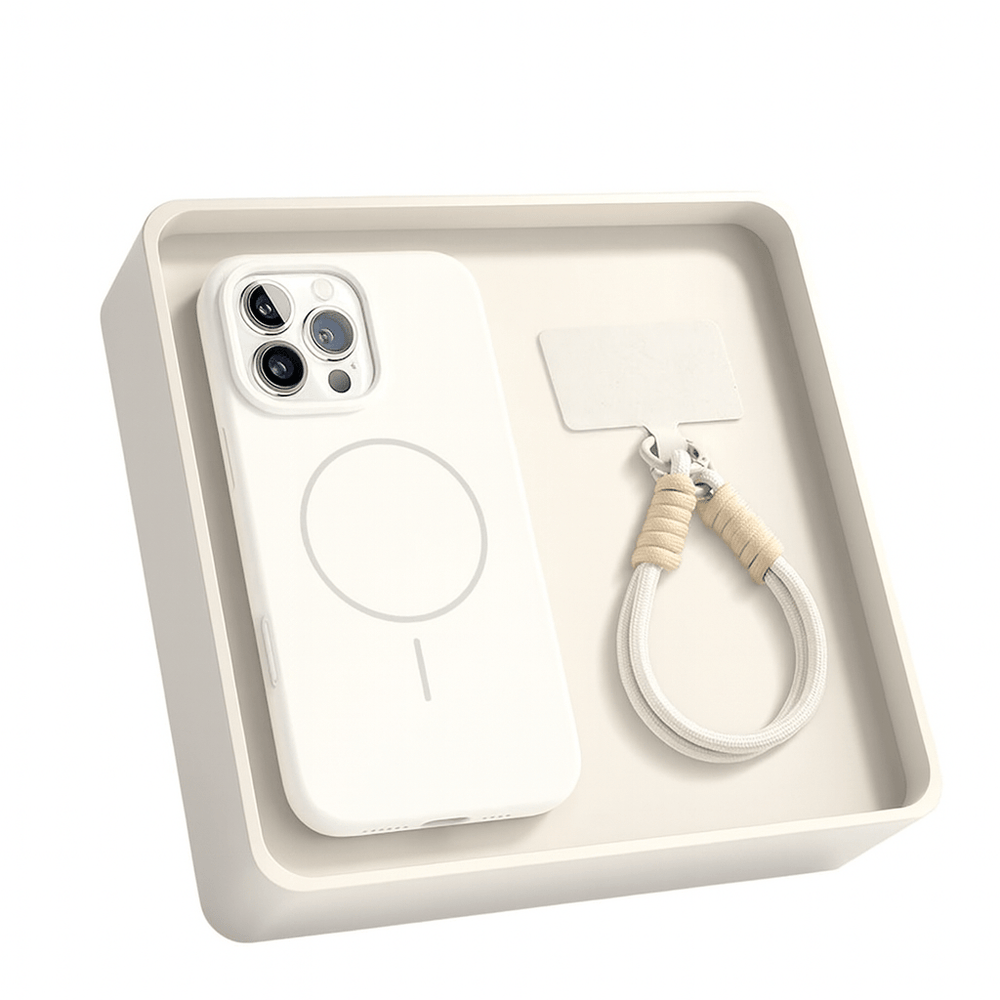 Magnetic Silicone Phone Case – Magsafe - Compatible Shockproof Cover with Strap - Onlytenbucks.com