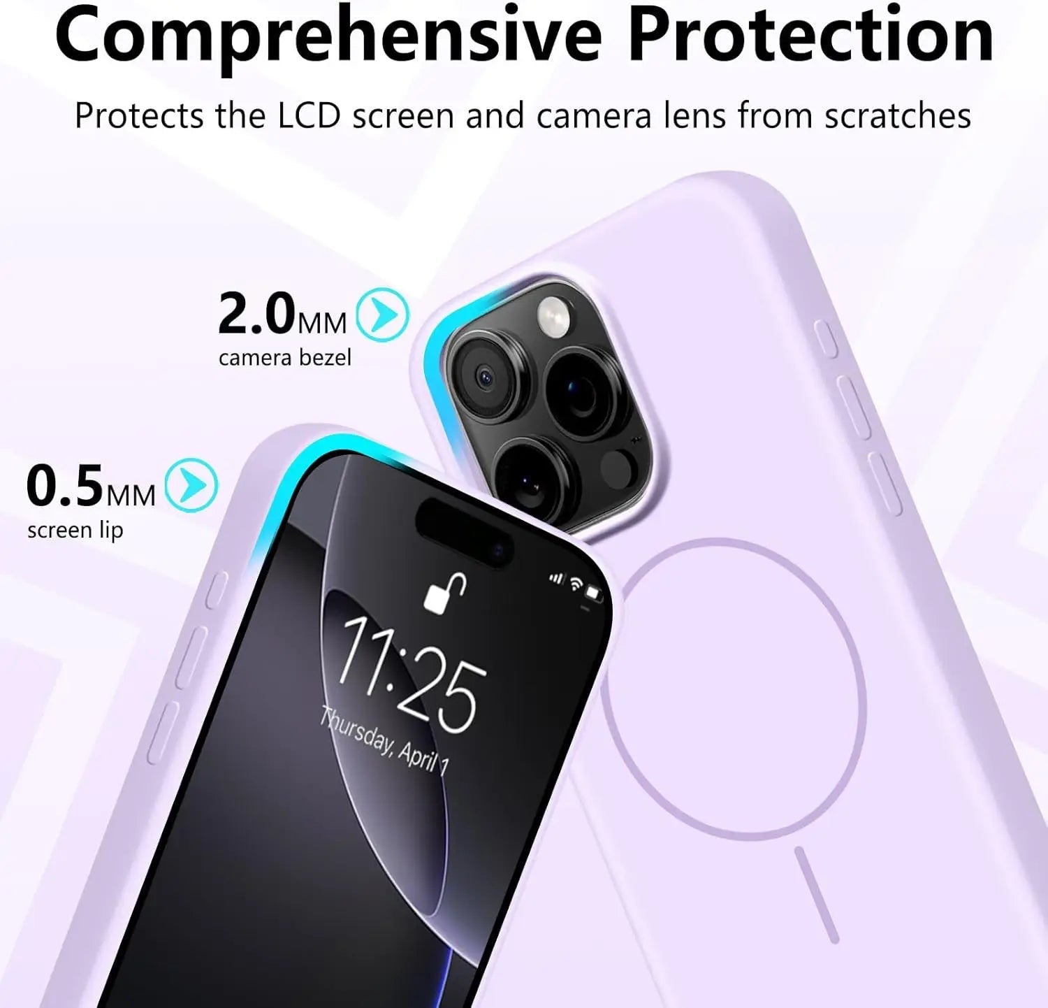 Magnetic Silicone Phone Case – Magsafe - Compatible Shockproof Cover with Strap - Onlytenbucks.com