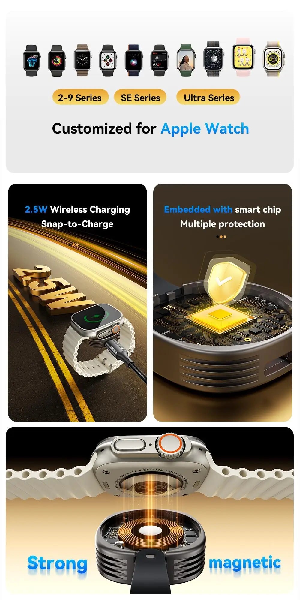 Magnetic Wireless Charger for Apple Watch - Onlytenbucks.com