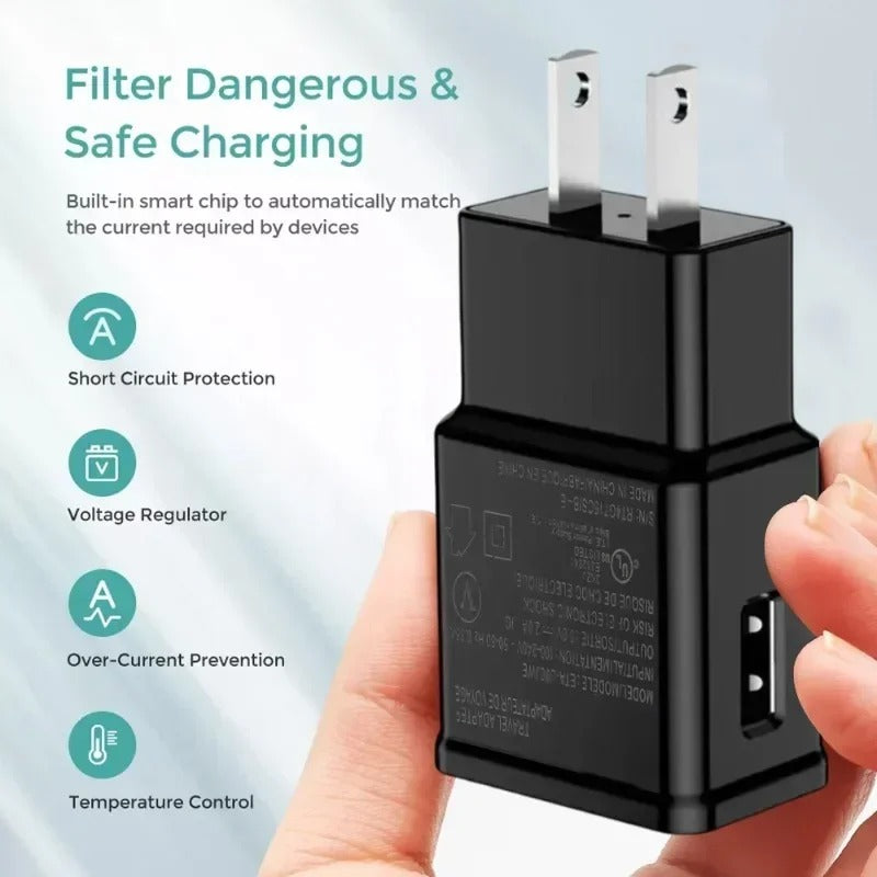 5V 2A Fast Charging USB Wall Charger – Travel Power Adapter - Onlytenbucks.com