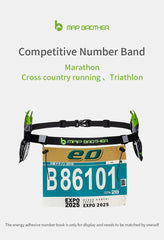 Race Number Belt – Marathon and Triathlon Running Belt with Gel Holder - Onlytenbucks.com