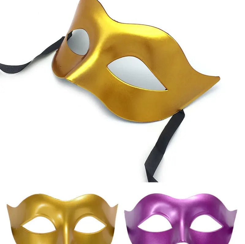 Masquerade Half Face Mask – Elegant Black &amp; White Retro Design - Onlytenbucks.com