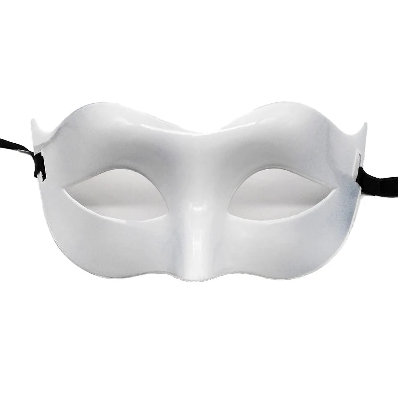 Masquerade Half Face Mask – Elegant Black &amp; White Retro Design - Onlytenbucks.com