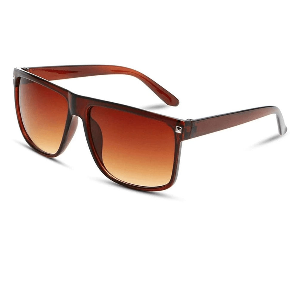 Men’s Classic Square Mirror Sunglasses – Vintage UV400 Fashion Eyewear - Onlytenbucks.com