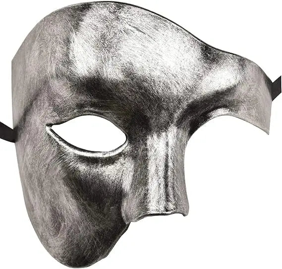 Men's Opera Phantom Half Mask – Classic Upper Half Face Party Accessory - Onlytenbucks.com
