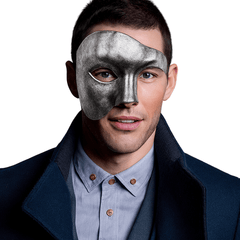 Men's Opera Phantom Half Mask – Classic Upper Half Face Party Accessory - Onlytenbucks.com