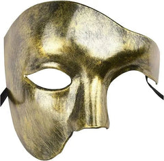 Men's Opera Phantom Half Mask – Classic Upper Half Face Party Accessory - Onlytenbucks.com