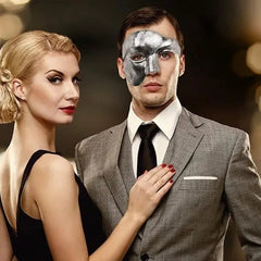 Men's Opera Phantom Half Mask – Classic Upper Half Face Party Accessory - Onlytenbucks.com