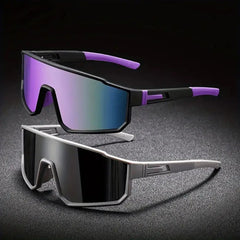 Men’s Oversized Cycling Sunglasses – Polarized Sports Goggles - Onlytenbucks.com