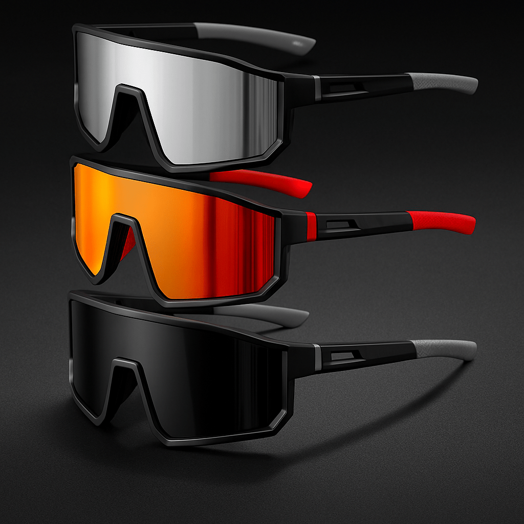 Men’s Oversized Cycling Sunglasses – Polarized Sports Goggles - Onlytenbucks.com
