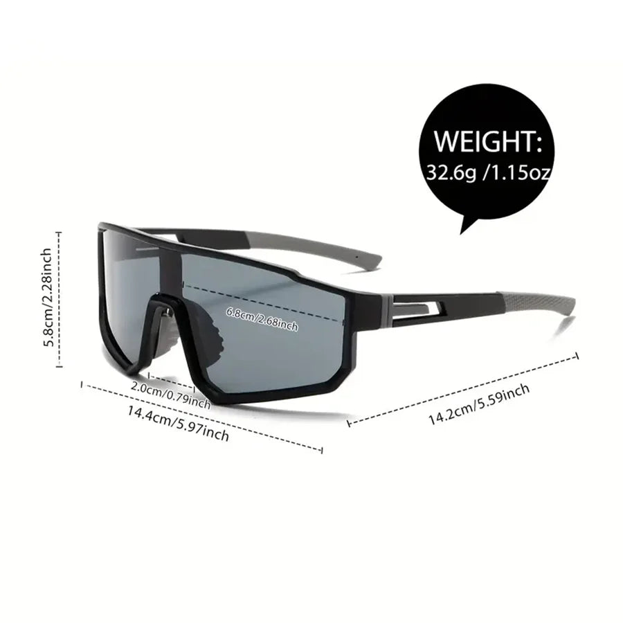Men’s Oversized Cycling Sunglasses – Polarized Sports Goggles - Onlytenbucks.com