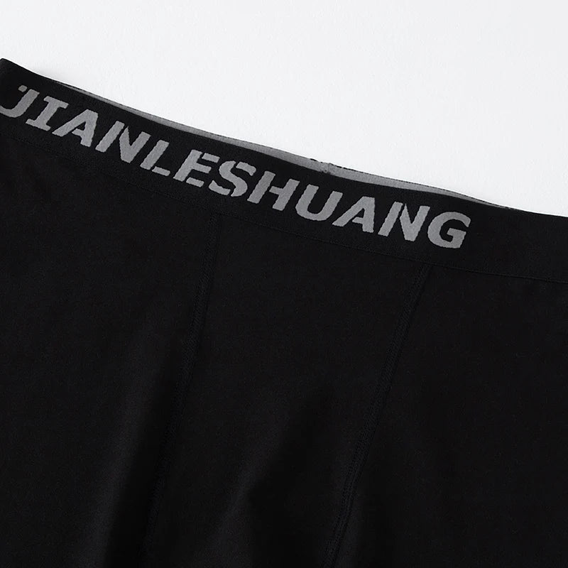 Men's Plus Size Black And White Long Sports Underwear - Onlytenbucks.com