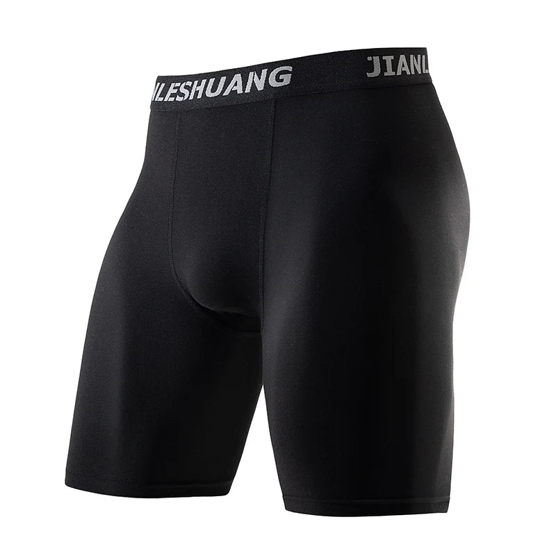 Men's Plus Size Black And White Long Sports Underwear - Onlytenbucks.com