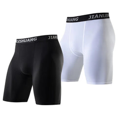 Men's Plus Size Black And White Long Sports Underwear - Onlytenbucks.com