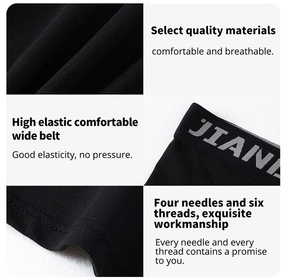 Men's Plus Size Black And White Long Sports Underwear - Onlytenbucks.com
