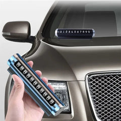 Metal Car Temporary Parking Number Plate – Rotating Design - Onlytenbucks.com