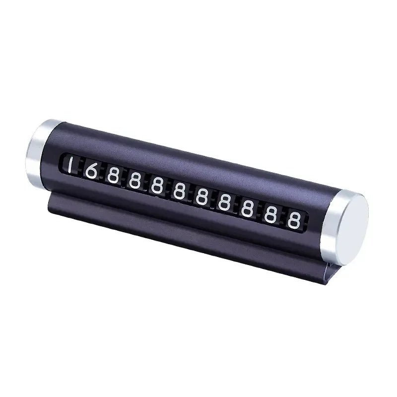 Metal Car Temporary Parking Number Plate – Rotating Design - Onlytenbucks.com