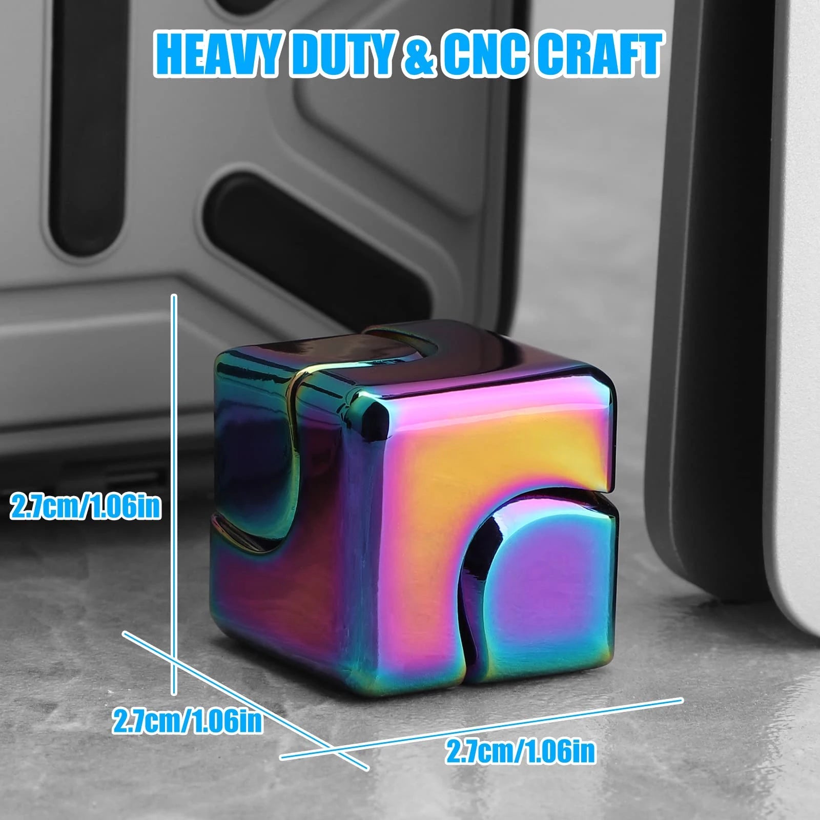 Metal Cube Spinner Fidget Toy - Onlytenbucks.com