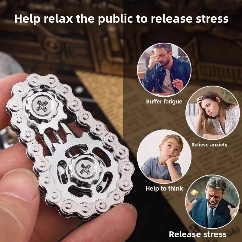Metal Fidget Spinner – CNC Machined Stainless Steel Stress Relief Desk Toy - Onlytenbucks.com