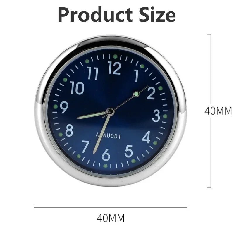 Mini Car Clock – Luminous Quartz Stick - On - Onlytenbucks.com