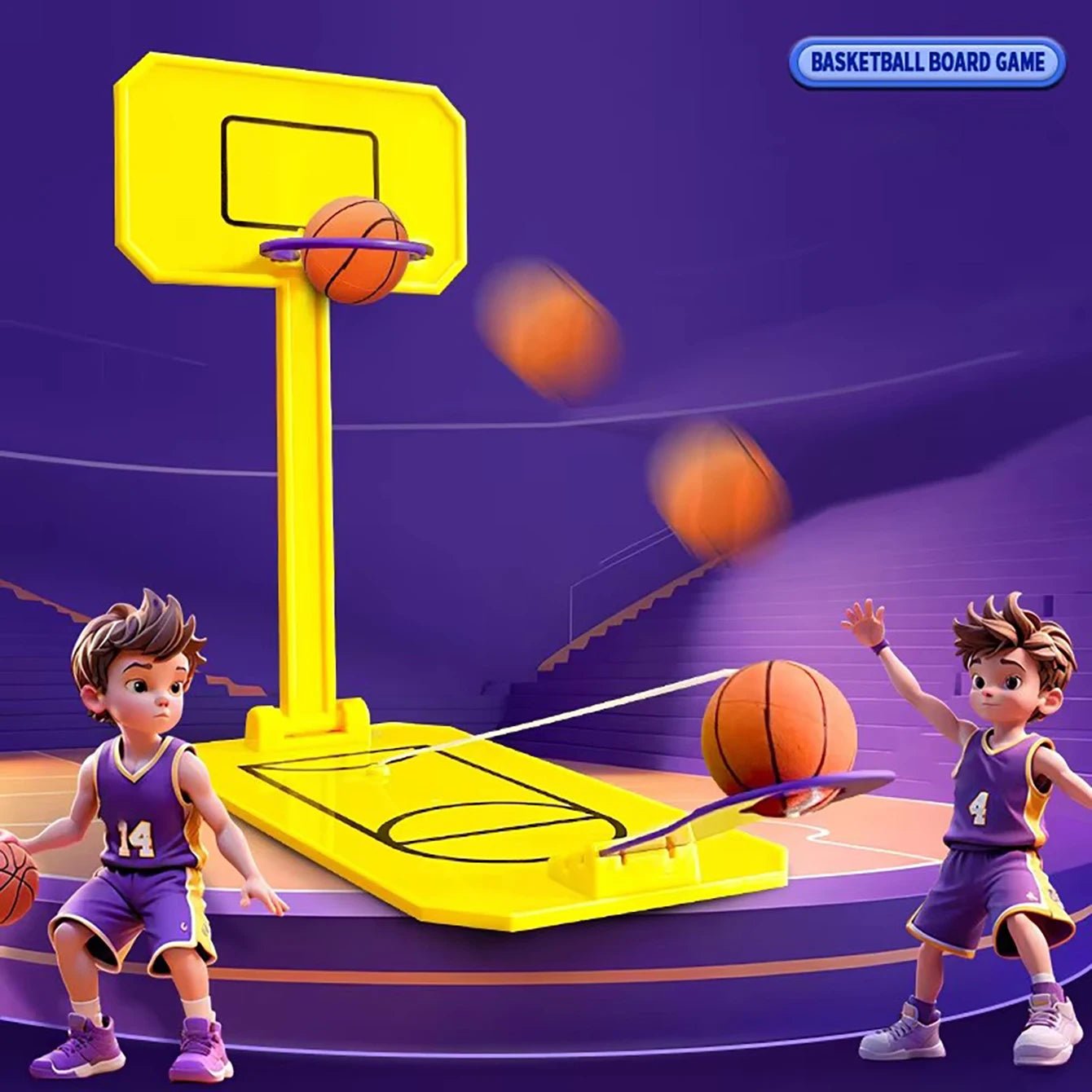Mini Desktop Basketball Game – Interactive Educational Toy for Kids - Onlytenbucks.com