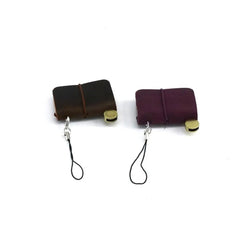 Mini Leather Travel Notebook with Holster – Portable Journal Booklet - Onlytenbucks.com